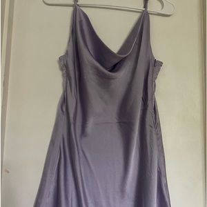 Satin Forever 21 Cowl Neck Mini Dress